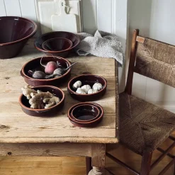 BOLLE 17 CM BORDEAUX