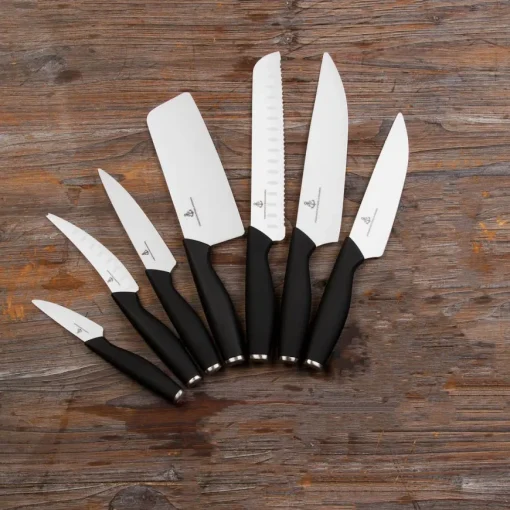 BRØDKNIV 21 CM HVITT KNIVBLAD