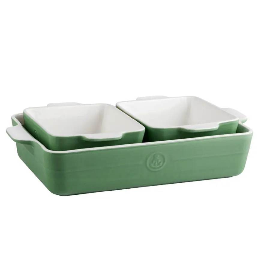 ILDFAST SETT 3 PK. / 1 X 33 CM + 2 X 16 CM GRØNN