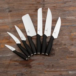 KOKKEKNIV 21 CM + GRØNNSAKSKNIV 13 CM HVITT KNIVBL