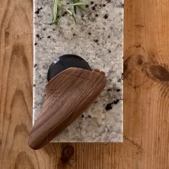 PIZZA HJUL WOOD SORT KNIVBLAD