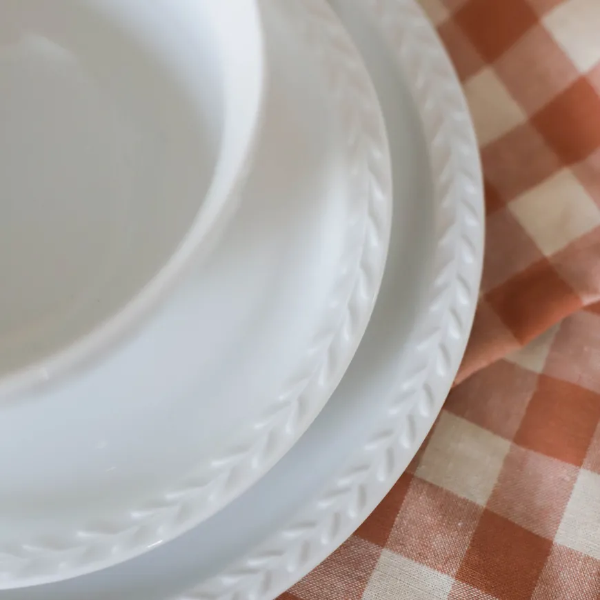 PORS TALLERKEN 21 CM HVIT