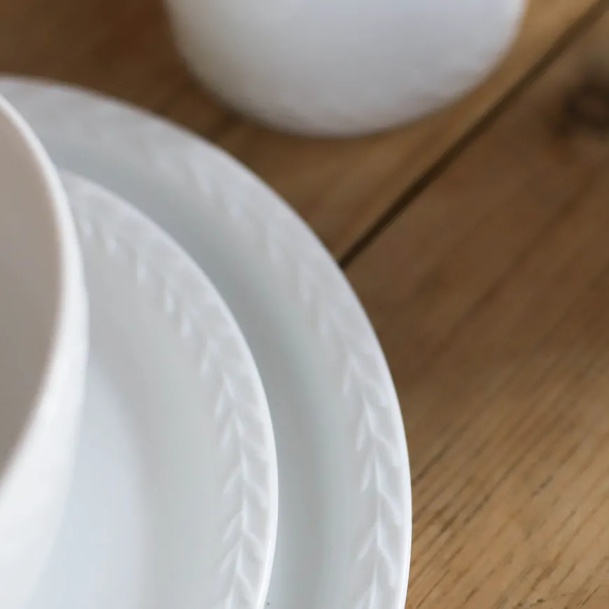 PORS TALLERKEN 26 CM HVIT