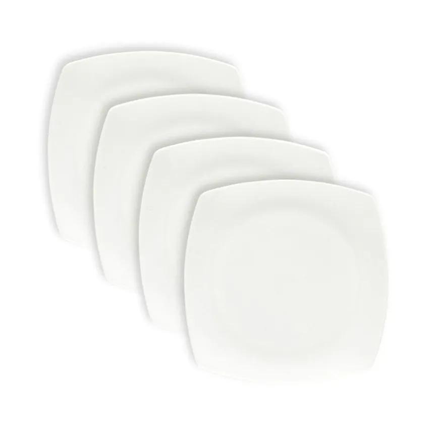 TALLERKEN FIRKANT 27 CM - 4PK