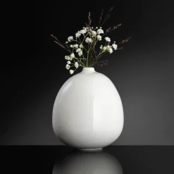 VASE 10,5 X 12 CM HVIT