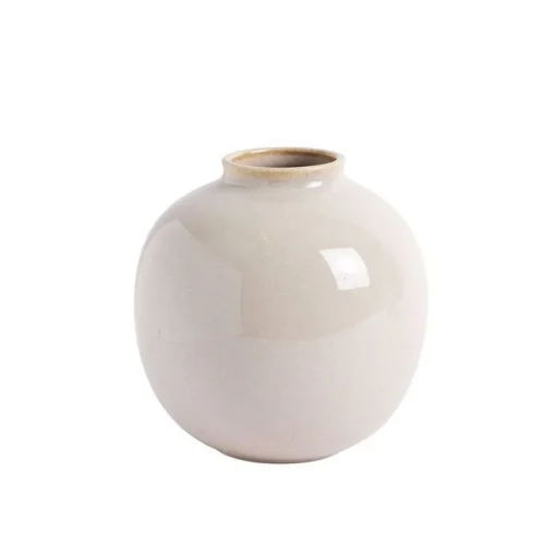VASE SOFT 17,7X18,2 CM OFF-WHITE