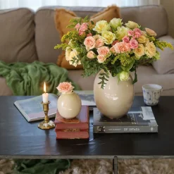 VASE SOFT 17,7X18,2 CM OFF-WHITE